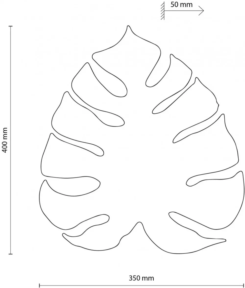 Kinkiet MONSTERA Orzech 3xG9 * TK Lighting Clearance