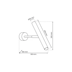 Kinkiet MONZA Regulowany Czarny 1xG9 * Eko-light Outlet