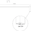 Kinkiet MOTIVE Czarny 16W LED 4000K 120cm * Nowodvorski