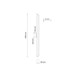 Kinkiet NAVI LONG Biały LED 24W 100cm * TK Lighting Sale