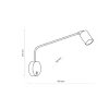 Kinkiet NEX long biały 1xGU10 z wyłącznikiem * TK Lighting Online