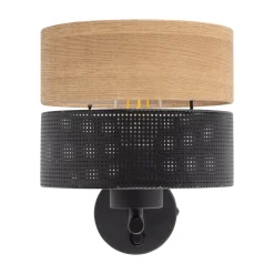 Kinkiet NICOL Czarny Boho Abażur 1xE27 * TK Lighting New