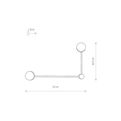 Kinkiet ORBIT L Czarny 2xGX53 * Nowodvorski Best