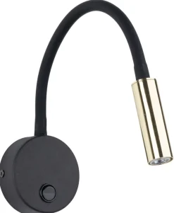 Kinkiet Regulowany LAGOS Czarny Złoty 1xG9 * TK Lighting New