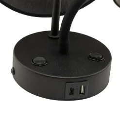 Kinkiet Regulowany MAJA Czarny Abażur 1xE27 1xG9 * TK Lighting Hot