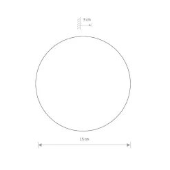 Kinkiet RING Brązowy 7W LED 3000K IP20 15cm * Nowodvorski Clearance