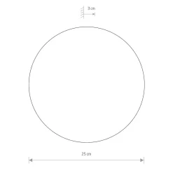 Kinkiet RING Czarny 10W LED 3000K IP20 25cm * Nowodvorski Discount