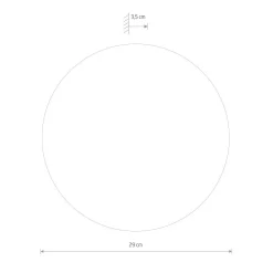 Kinkiet RING MIRROR Czarny 10W LED 3000K IP20 29cm * Nowodvorski New