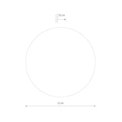 Kinkiet RING WODD Złoty 7W LED 3000K IP20 15cm * Nowodvorski Clearance