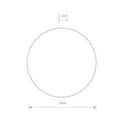 Kinkiet RING Złoty 7W LED 3000K IP20 15cm * Nowodvorski Outlet