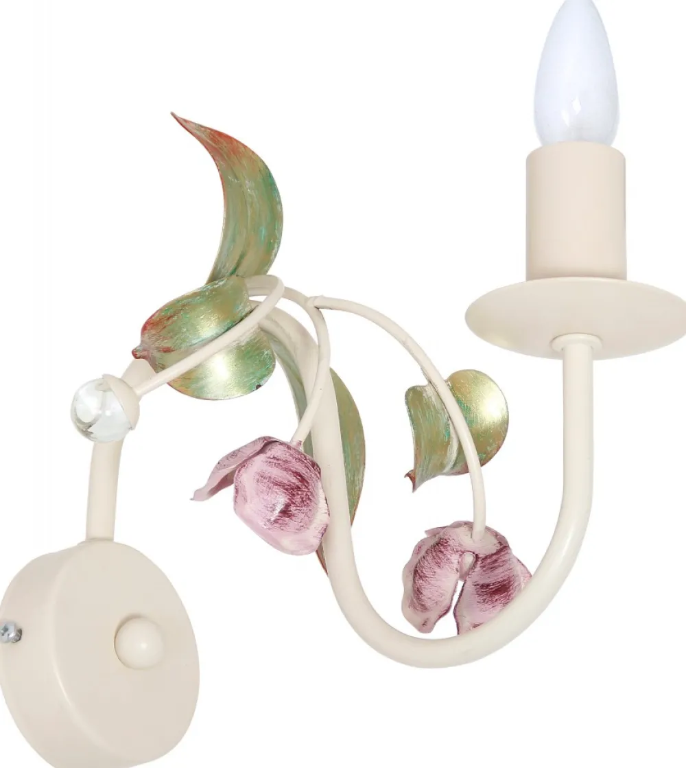 Kinkiet ROSE Biały Kremowy 1xE14 * Luminex New