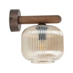 Kinkiet SALVIA brązowy drewno 1xE14 * TK Lighting Online
