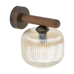 Kinkiet SALVIA brązowy drewno 1xE14 * TK Lighting Online