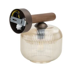 Kinkiet SALVIA brązowy drewno 1xE14 * TK Lighting Online