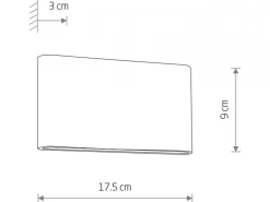 Kinkiet SEMI LED M czarny 2x5W IP54 3000K * Nowodvorski Sale