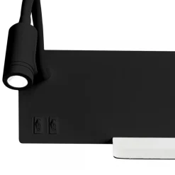 Kinkiet SHELF Czarny Półka Ładowarka USB 4W 5W 2W LED Lewostronny * Eko-light