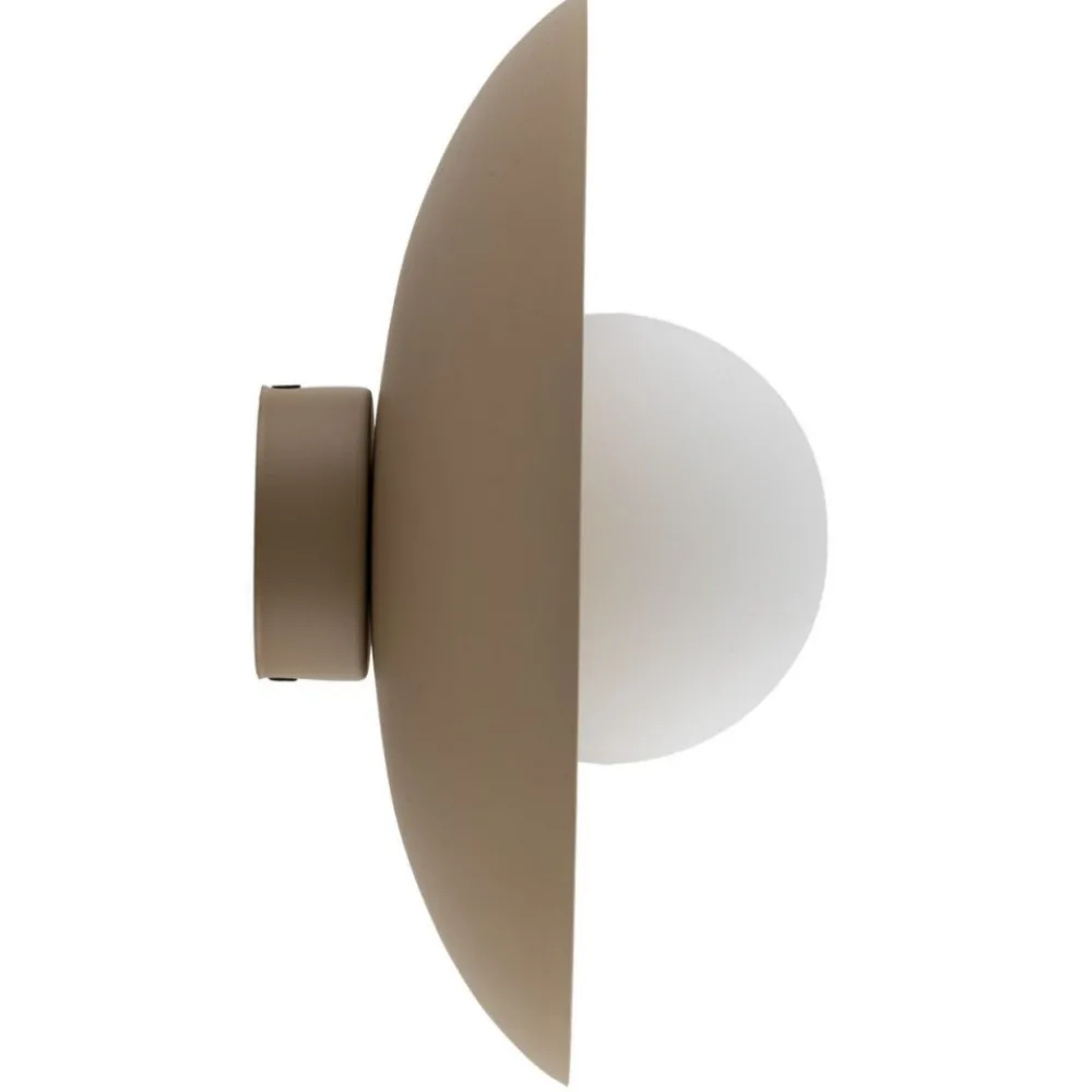 Kinkiet SLATE sabia beżowy szaklany klosz 1xG9 * TK Lighting Clearance