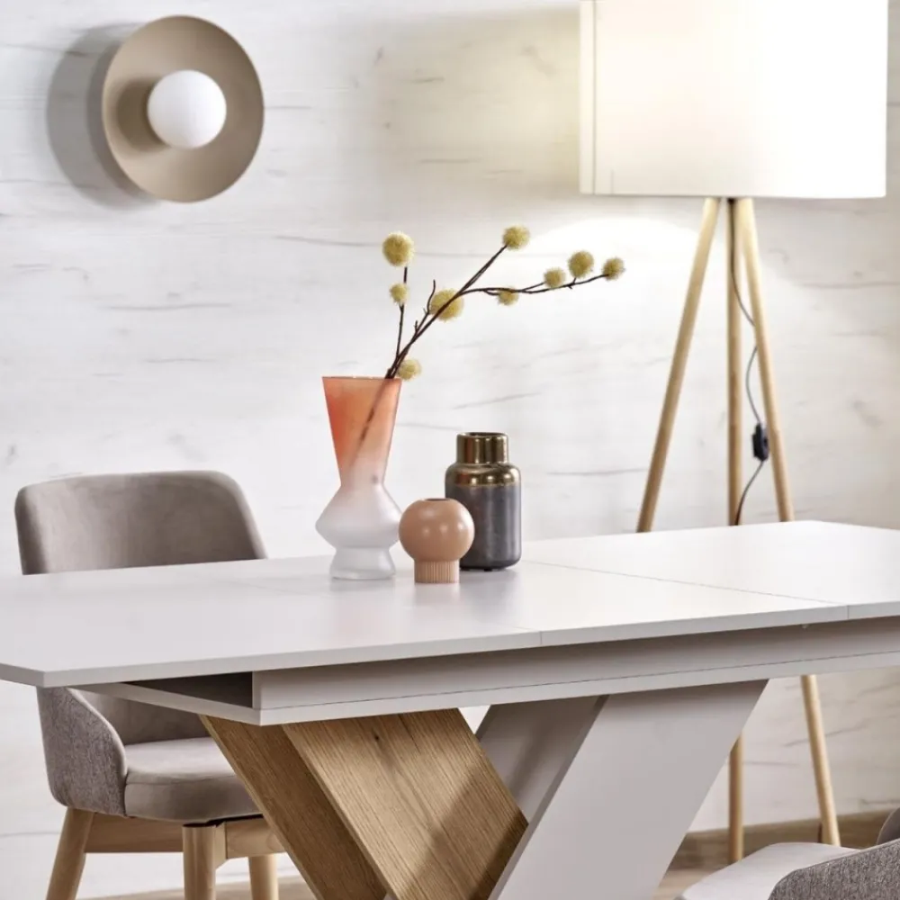 Kinkiet SLATE sabia beżowy szaklany klosz 1xG9 * TK Lighting Clearance