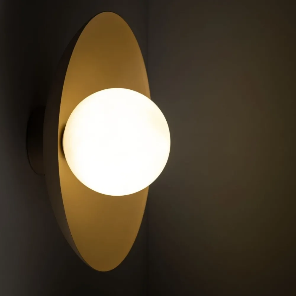 Kinkiet SLATE sabia beżowy szaklany klosz 1xG9 * TK Lighting Clearance