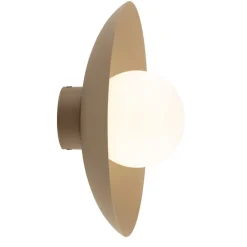 Kinkiet SLATE sabia beżowy szaklany klosz 1xG9 * TK Lighting Clearance