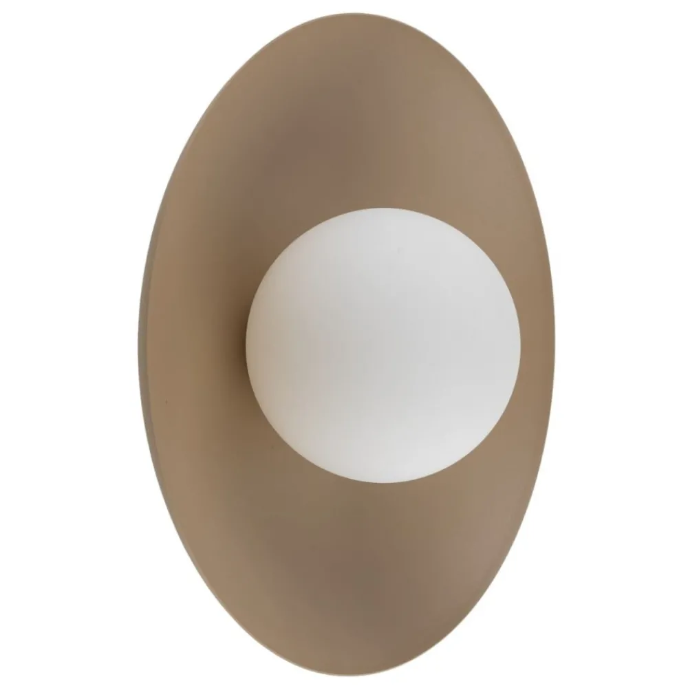 Kinkiet SLATE sabia beżowy szaklany klosz 1xG9 * TK Lighting Clearance