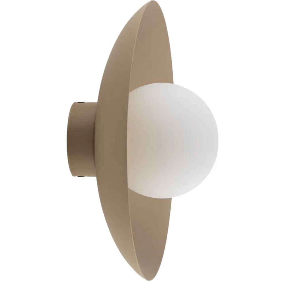 Kinkiet SLATE sabia beżowy szaklany klosz 1xG9 * TK Lighting Clearance