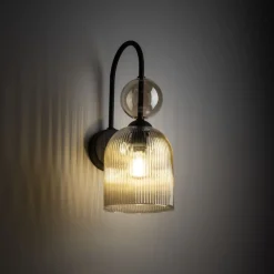 Kinkiet SOPHIA czarny beżowy 1xE14 * TK Lighting New