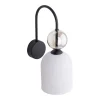 Kinkiet SOPHIA czarny 1xE14 biały klosz * TK Lighting Outlet