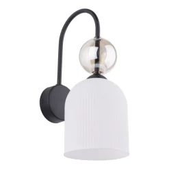 Kinkiet SOPHIA czarny 1xE14 biały klosz * TK Lighting Outlet