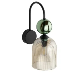 Kinkiet SOPHIA czarny zielony 1xE14 * TK Lighting