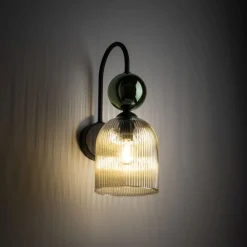 Kinkiet SOPHIA czarny zielony 1xE14 * TK Lighting
