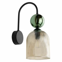 Kinkiet SOPHIA czarny zielony 1xE14 * TK Lighting