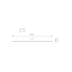 Kinkiet SPIN Czarny 11W LED 4000K 80cm * Nowodvorski Best