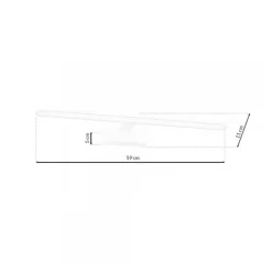 Kinkiet SPLASH Biały 12W LED 60cm * Eko-light