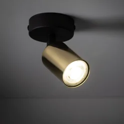 Kinkiet SPOT TOP Czarny Złoty 1xGU10 * TK Lighting New