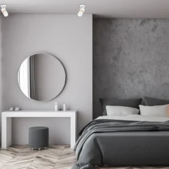Kinkiet Spot VIDAR Biały Brązowy 1xGU10 * Eko-light New