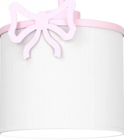 Kinkiet SWEET Różowy Biały Abażur 1xE27 Kokarda * Luminex Sale
