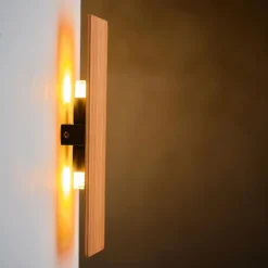 Kinkiet TAVOLA Brązowy Drewno 2xG9 45cm * TK Lighting New
