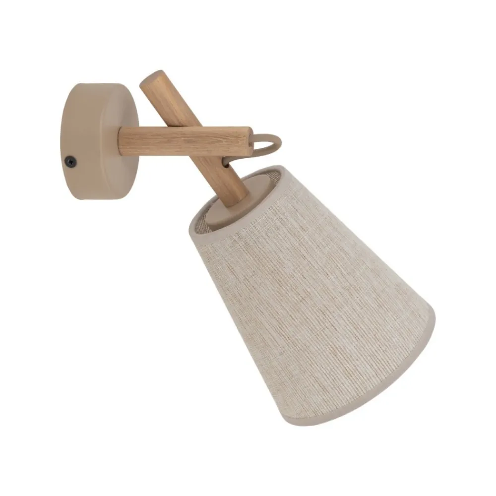Kinkiet VAIO sabia beżowy 1xE27 drewno * TK Lighting Online