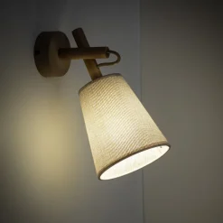 Kinkiet VAIO sabia beżowy 1xE27 drewno * TK Lighting Online