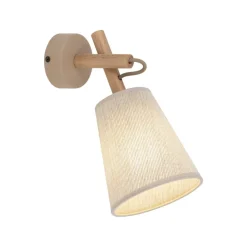 Kinkiet VAIO sabia beżowy 1xE27 drewno * TK Lighting Online