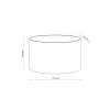 Kinkiet VERTO czarny 2xLED IP 54 * TK Lighting New