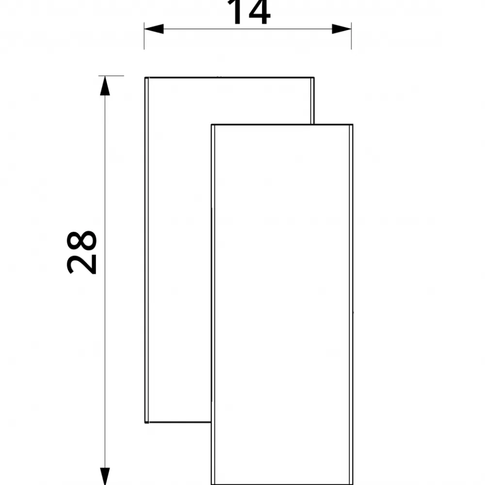 Kinkiet WALL L Biały 2xG9 * Luminex