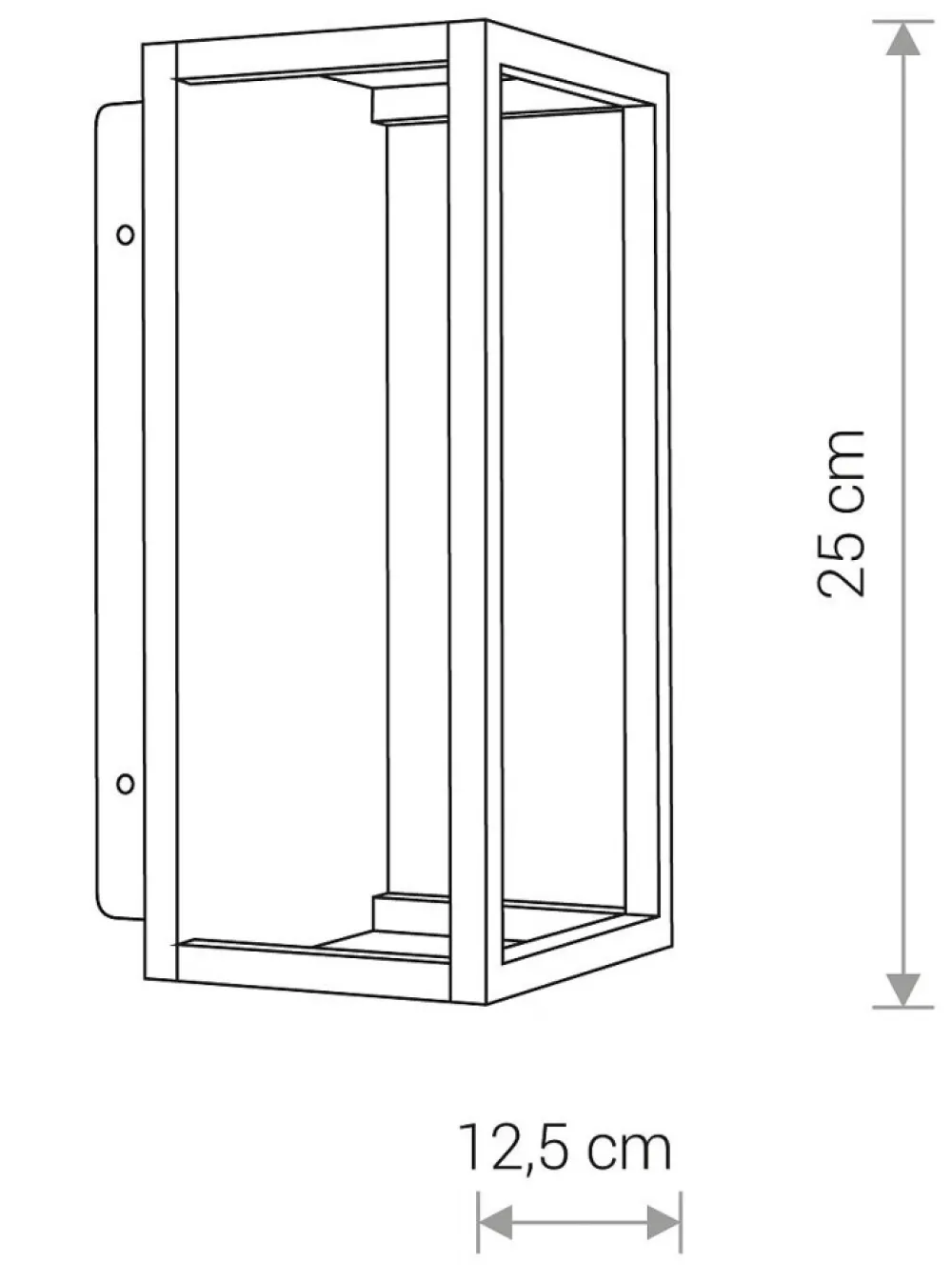 Kinkiet Zewnętrzny SYMMETRY Czarny 7W 3000K IP54 * Nowodvorski