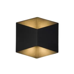 Kinkiet Zewnętrzny TRIANGLES Czarny 5W LED 3000K IP54 * Nowodvorski Discount