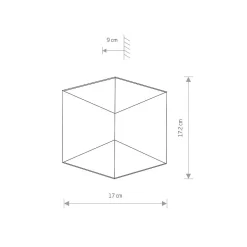 Kinkiet Zewnętrzny TRIANGLES Czarny 5W LED 3000K IP54 * Nowodvorski Discount