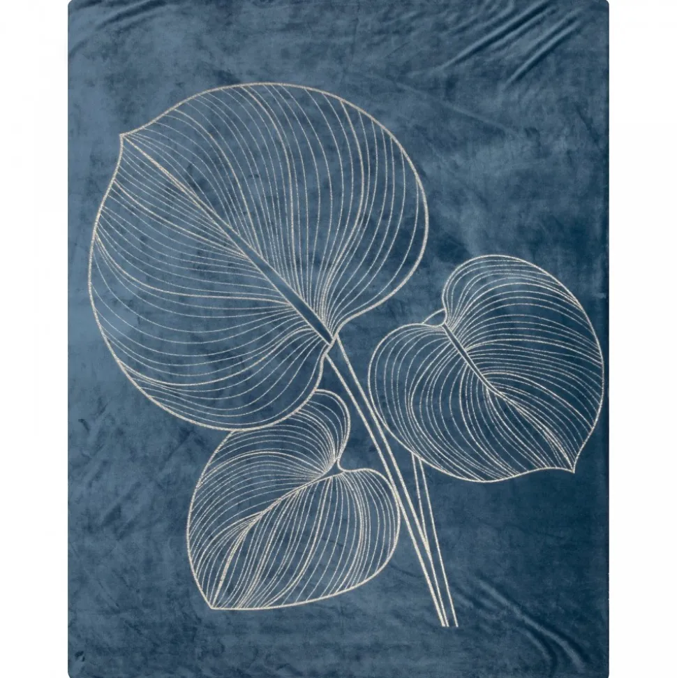 Koc BLANCA 1 150 x 200 cm granatowy