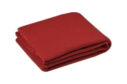 Koc CARLTON 125x150 czerwony polarowy