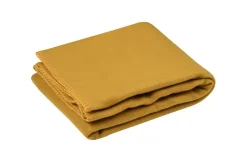 Koc CARLTON 125x150 musztardowy polarowy
