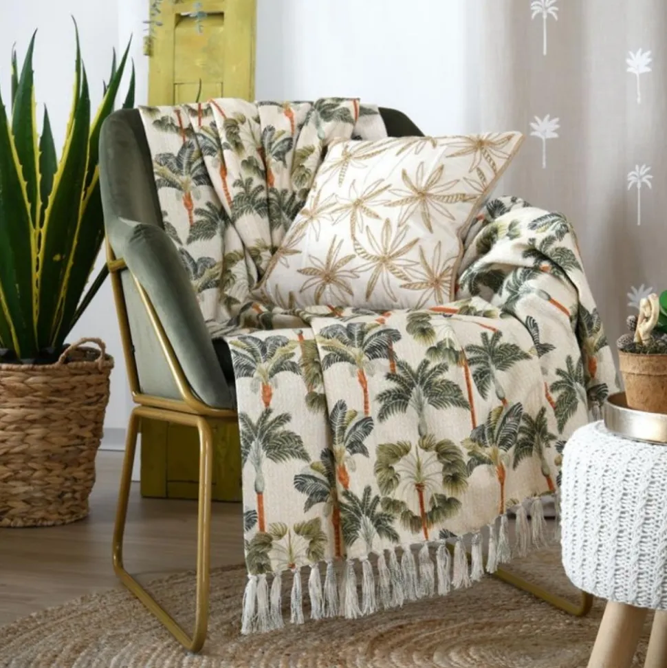 Koc CASABLANCA palmy 125x150 cm